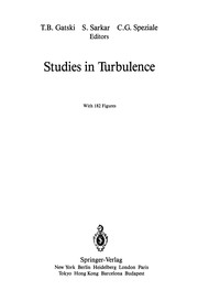 Front cover of Studies in Turbulence by Thomas B. Gatski
