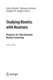 Cover of Studying Kinetics with Neutrons by Götz Eckold