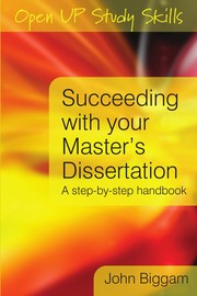 Cover of Succeeding with your master's dissertation by John Biggam