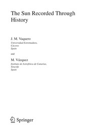Cover of The Sun Recorded Through History by M. Vázquez