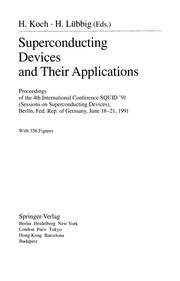 Cover of Superconducting Devices and Their Applications by Koch, Hans