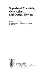 Front cover of Superhard Materials, Convection, and Optical Devices by R. B. Heimann