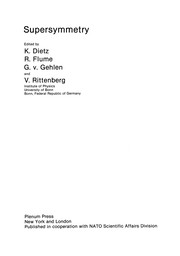 Cover of Supersymmetry by K. Dietz