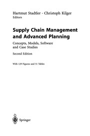 Cover of Supply Chain Management and Advanced Planning by Hartmut Stadtler