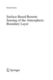 Front cover of Surface-Based Remote Sensing of the Atmospheric Boundary Layer by Stefan Emeis