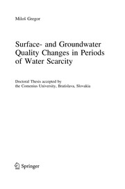 Front cover of Surface- and Groundwater Quality Changes in Periods of Water Scarcity by Miloš Gregor