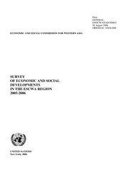 Cover of Survey of economic and social developments in the ESCWA region 2005-2006 by United Nations. Economic and Social Commission for Western Asia