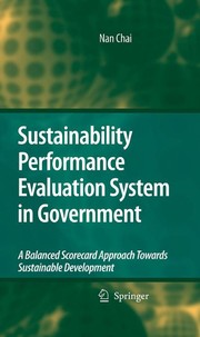 Front cover of Sustainability Performance Evaluation System in Government by Nan Chai