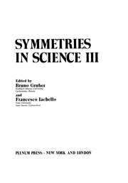 Cover of Symmetries in Science III by Bruno Gruber