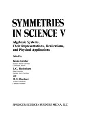 Cover of Symmetries in science V by Bruno Gruber