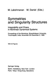 Cover of Symmetries and Singularity Structures by Muthuswamy Lakshmanan