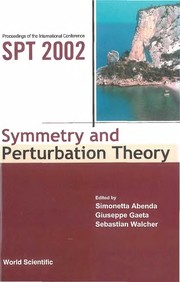 Front cover of Symmetry and perturbation theory by International Workshop on Symmetry and Perturbation Theory (2002 Cala Gonone, Italy)