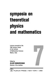 Front cover of Symposia on Theoretical Physics and Mathematics by Alladi Ramakrishnan