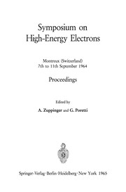 Front cover of Symposium on High-Energy Electrons by A. Zuppinger