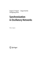 Cover of Synchronization in oscillatory networks by Grigory V. Osipov