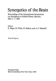 Front cover of Synergetics of the brain by International Symposium on Synergetics (1983 Schloss Elmau, Bavaria, Germany)