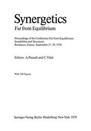 Front cover of Synergetics, far from equilibrium by Conference Far from Equilibrium: Instabilities and Structures (1978 Bordeaux, France)