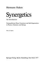Front cover of Synergetics by Hermann Haken