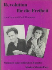 Front cover of Revolution für die Freiheit by Clara Thalmann