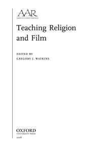 Front cover of Teaching religion and film by Gregory J. Watkins