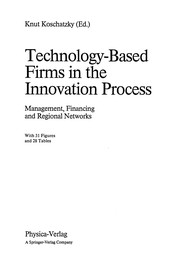 Cover of Technology-based firms in the innovation process by Knut Koschatzky