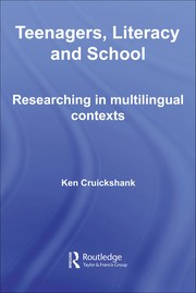 Front cover of Teenagers, literacy and school by Ken Cruickshank