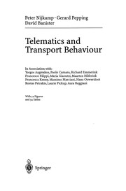 Cover of Telematics and Transport Behaviour by Peter Nijkamp