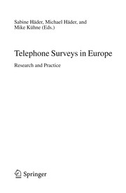 Front cover of Telephone Surveys in Europe by Sabine Häder