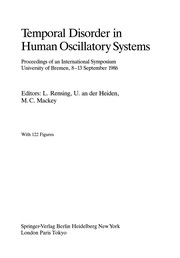 Front cover of Temporal Disorder in Human Oscillatory Systems by Ludger Rensing
