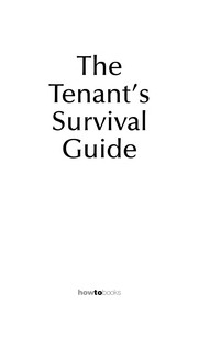 Front cover of The tenant's survival guide by Lesley Henderson