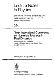 Front cover of Tenth International Conference on Numerical Methods in Fluid Dynamics by Fenggan Zhuang