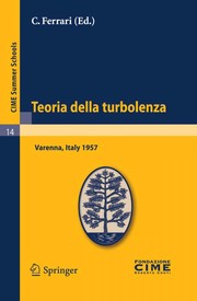 Front cover of Teoria della turbolenza by C. Ferrari
