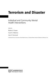 Front cover of TERRORISM AND DISASTER: INDIVIDUAL AND COMMUNITY MENTAL HEALTH INTERVENTIONS; ED. BY ROBERT J. URSANO by Robert J. Ursano
