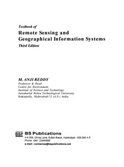 Front cover of Textbook of remote sensing and geographical information systems by M. Anji Reddy