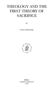 Front cover of Theology and the First Theory of Sacrifice by Ivan Strenski