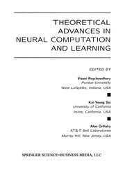Front cover of Theoretical Advances in Neural Computation and Learning by Vwani Roychowdhury