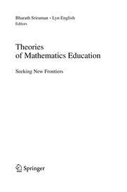 Front cover of Theories of mathematics education by Bharath Sriraman
