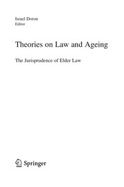 Front cover of Theories on law and ageing by Israel Doron