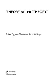 Cover of Theory after 'theory' by Jane Elliott