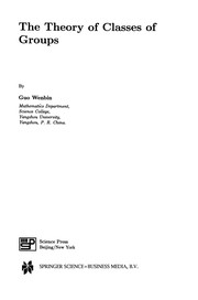 Front cover of The Theory of Classes of Groups by Guo Wenbin