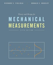 Cover of Theory and design for mechanical measurements by R. S. Figliola