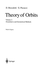 Front cover of Theory of Orbits by Dino Boccaletti