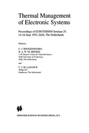 Front cover of Thermal management of electronic systems by Eurotherm Seminar (29th 1993 Delft, Netherlands)