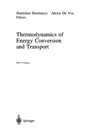 Cover of Thermodynamics of Energy Conversion and Transport by Stanislaw Sieniutycz