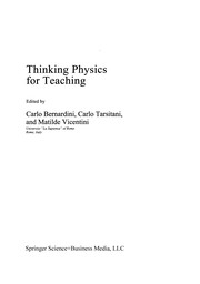 Cover of Thinking physics for teaching by C. Bernardini