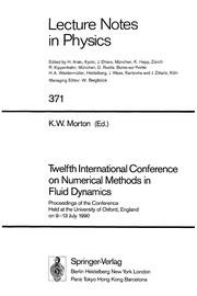 Front cover of Twelfth International Conference on Numerical Methods in Fluid Dynamics by K. W. Morton