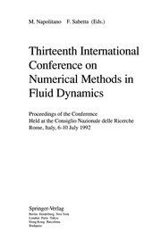 Front cover of Thirteenth International Conference on Numerical Methods in Fluid Dynamics by International Conference on Numerical Methods in Fluid Dynamics (13th 1992 Rome, Italy)