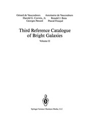 Cover of Third Reference Catalogue of Bright Galaxies by Gérard de Vaucouleurs