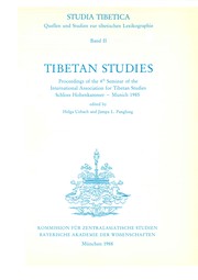 Front cover of Tibetan studies by International Association for Tibetan Studies. Seminar