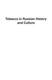 Cover of Tobacco in Russian history and culture by Matthew P. Romaniello